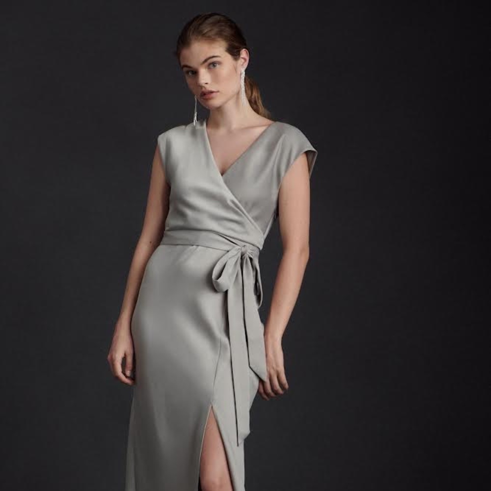 BHLDN Louisa Wrap Midi Dress
